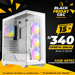 BLACK FRIDAY C&C COMPUTER CASE ANTEC C3 ARGB CONSTELLATION WHITE 